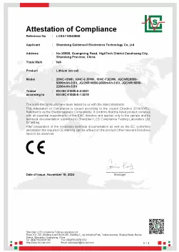 LFP26650 Low Temperature Type Certification